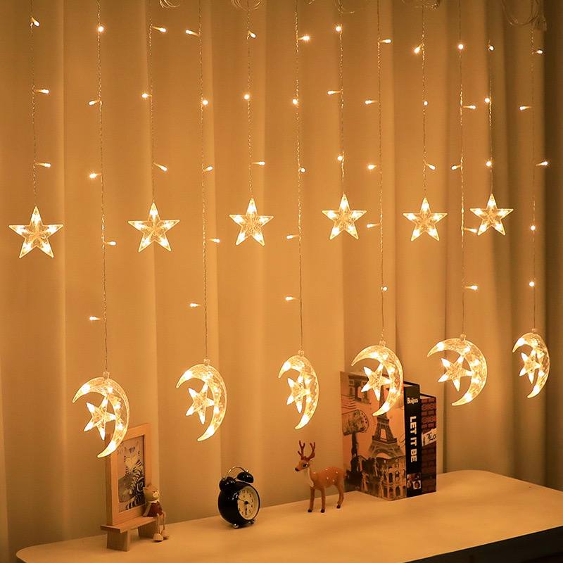 ستار ضوئي نجمة وهلال⭐️🌙              رمضان كريم 😍