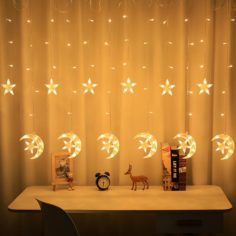 ستار ضوئي نجمة وهلال⭐️🌙              رمضان كريم 😍