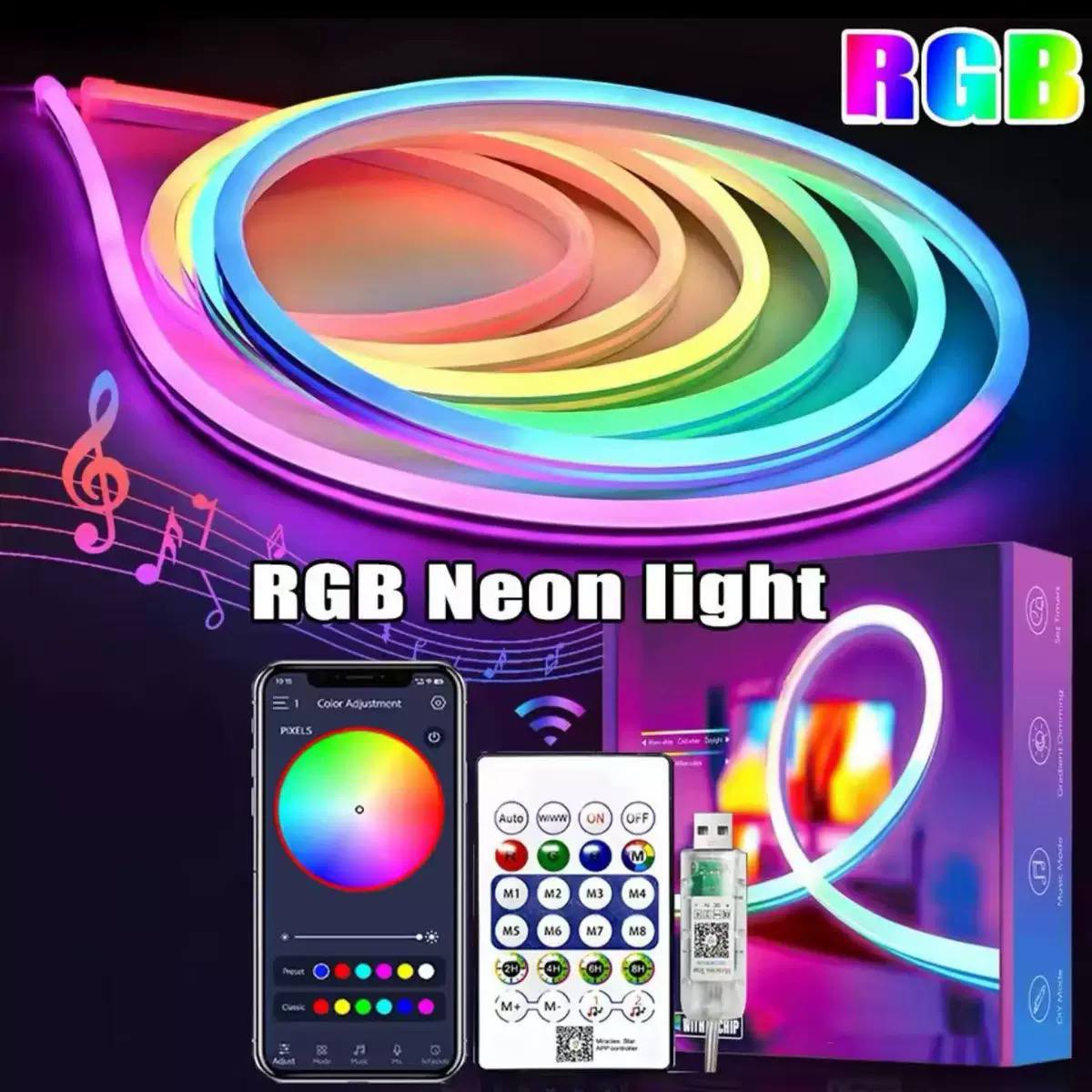 led neon rope light 5 metre