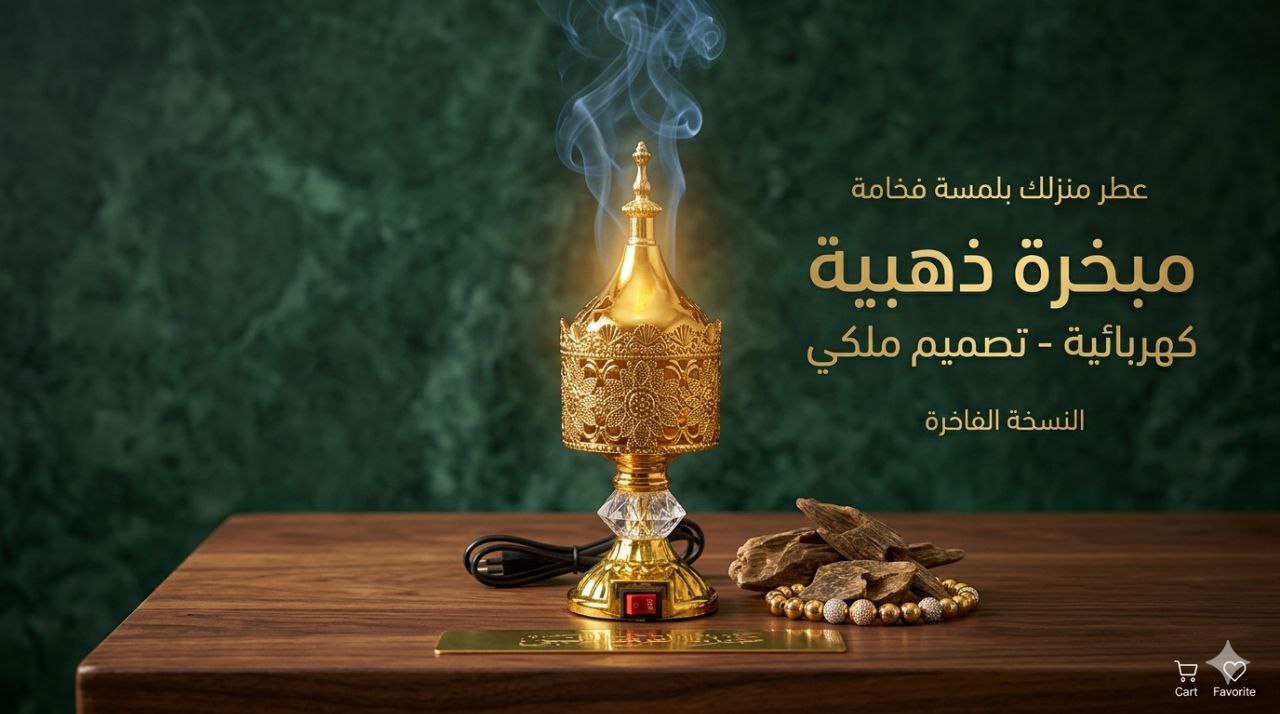 مبخرة التاج الكهربائية + بخور مجاني